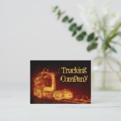 火の炎の赤く非常に熱いトラック 名刺 (スタンド正面)