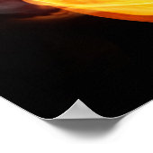 火の炎を伴うハロウィーンカボチャ ポスター (角)