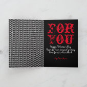 火の炎ホットホットホットいけなおもしろいバレンタインデー シーズンカード (内部)