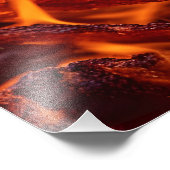 火の炎マクロ フォトプリント            (角)