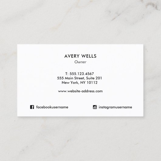 火の炎ロゴ名刺 名刺 (裏面)