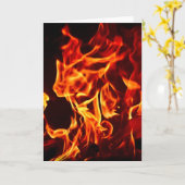 火の炎 カード (黄色い花)