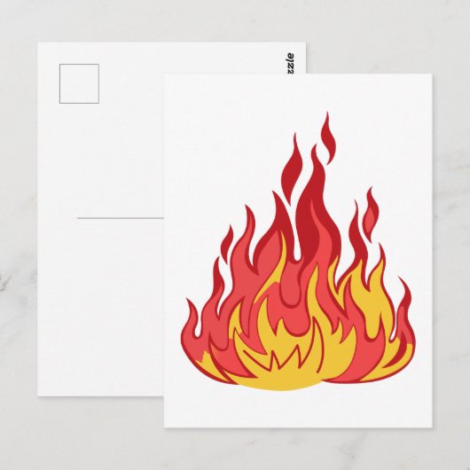 火の炎 ポストカード (正面/裏面)