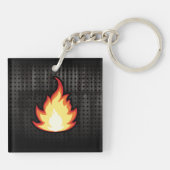 火の炎; 険しい キーホルダー (裏面)