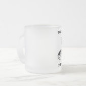 火の焼跡の大がまの泡シェークスピアの引用文 フロストグラスマグカップ (正面左)