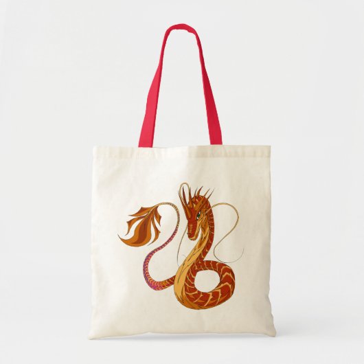 火の珊瑚のドラゴン トートバッグ (正面)