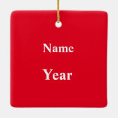 火の祈りの言葉クリスマスオーナメント セラミックオーナメント (裏面)