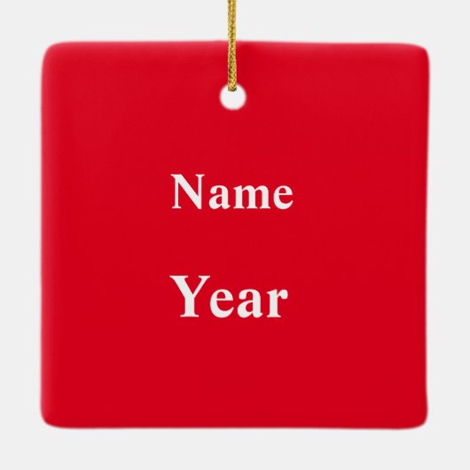 火の祈りの言葉クリスマスオーナメント セラミックオーナメント (裏面)