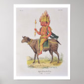 火の神アグニ、チャールズ・エティエンヌ・パイが刻んだ ポスター (正面)