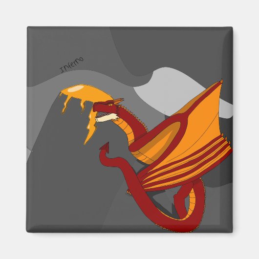 火の竜を地獄に堕ちろ マグネット (正面)