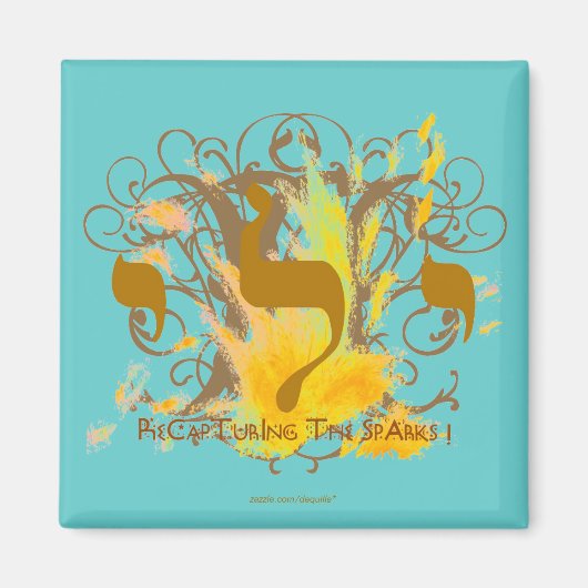 火の粉を取り戻す~ターコイズ マグネット (正面)