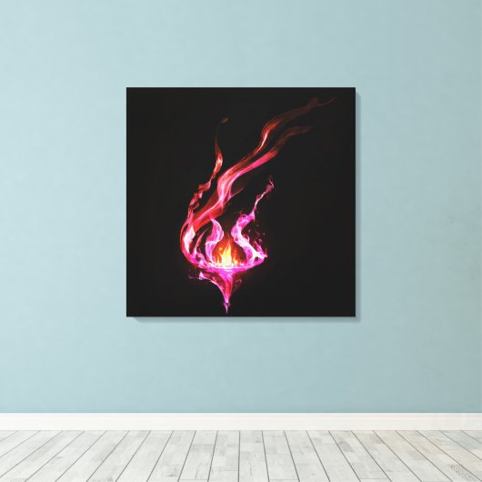 火の粉 キャンバスプリント (インサイチュ (ウッドフロア))