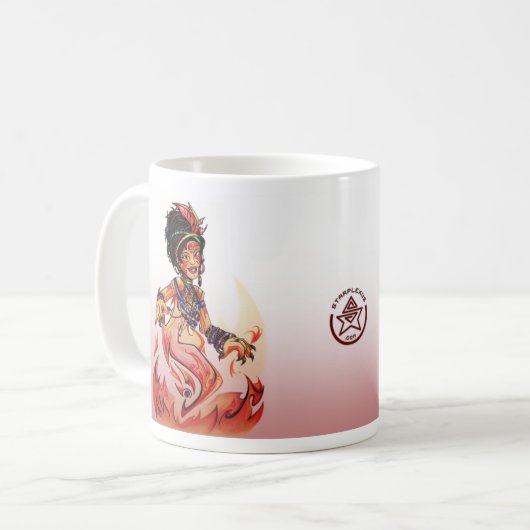 火の精神のマグ コーヒーマグカップ (正面左)