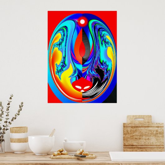 火の精霊芸術 ポスター (キッチン)