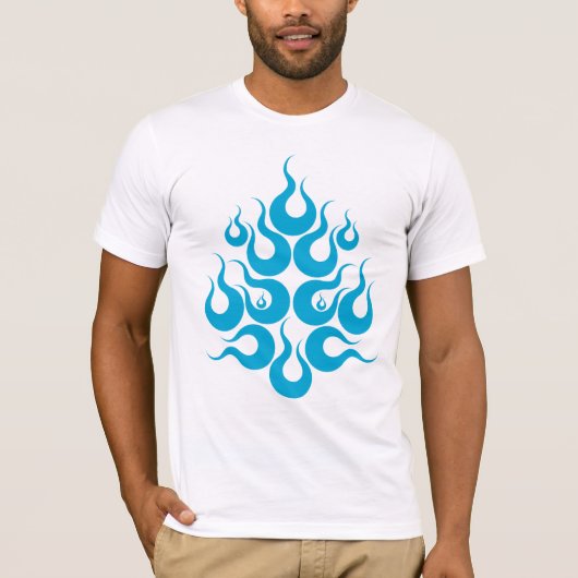 火の美顔術のマスク Tシャツ (正面)