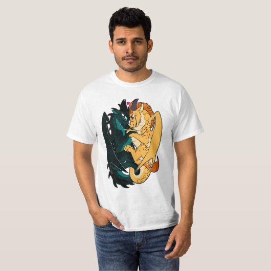 火の翼の愛 Tシャツ (正面フル)