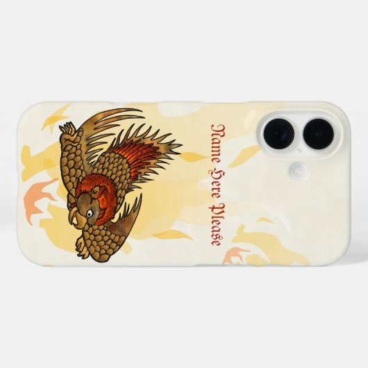 火の翼 Case-Mate iPhoneケース (裏面 (横))