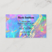 火の背景のロゴ 名刺 (裏面)