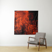 火の背景の炎（黒熱） タペストリー (インサイチュ)