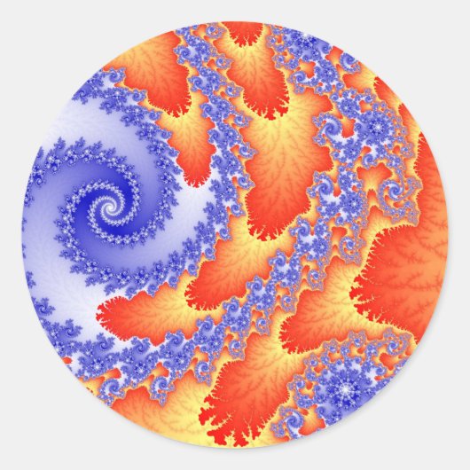 火の舌シール ラウンドシール (正面)