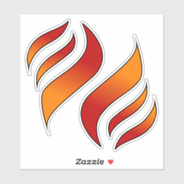 火の舌2又は炎(向離れ) シール