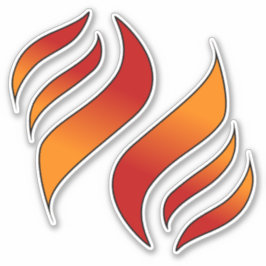 火の舌2又は炎(向離れ) シール