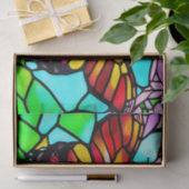 火の色蛾の蝶のデコページ 薄葉紙 (ギフト)