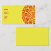 火の花の万華鏡のように千変万化するパターン 名刺 (正面/裏面)