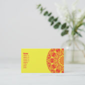 火の花の万華鏡のように千変万化するパターン 名刺 (スタンド正面)