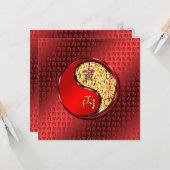 火の虎の年 カード (正面/裏面インサイチュ)