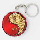 火の虎の年 キーホルダー (裏面)