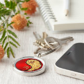 火の虎の年 キーホルダー (側面)