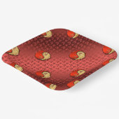 火の虎の年 ペーパープレート (傾斜あり)