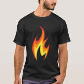 火の衣裳と火の付いた衣類の外観Heat Fir Tシャツ (正面)