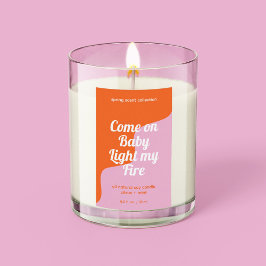 火の製品ラベルモダンを照らす フードラベル