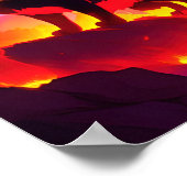 火の要素猫 ポスター (角)