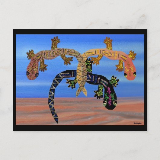 火の谷のゲッコス ポストカード (正面)