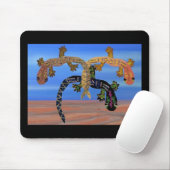 火の谷のヤモリ マウスパッド (マウス)
