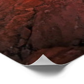 火の谷の象の岩 ポスター (角)