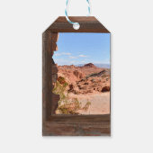 火の谷の車室内ビュー ギフトタグ (裏面)