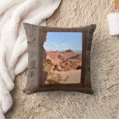 火の谷の車室内ビュー クッション (ブランケット)