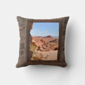 火の谷の車室内ビュー クッション (裏面)