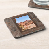 火の谷の車室内ビュー コースター (左側)