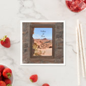 火の谷の車室内ビュー スタンダードカクテルナプキン (インサイチュ)