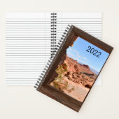 火の谷の車室内ビュー ノートブック (内側)