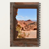 火の谷の車室内ビュー ノートブック (裏面)