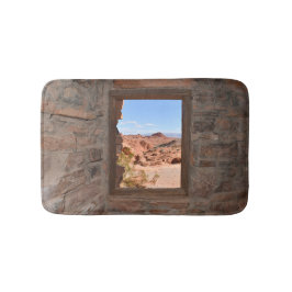 火の谷の車室内ビュー バスマット