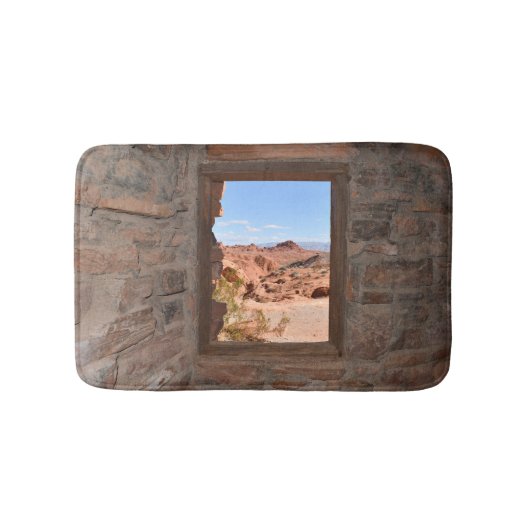 火の谷の車室内ビュー バスマット (正面)