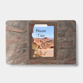 火の谷の車室内ビュー バッジ