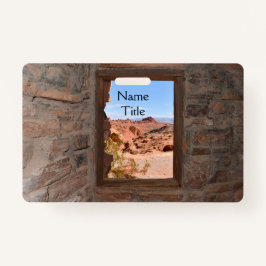 火の谷の車室内ビュー バッジ